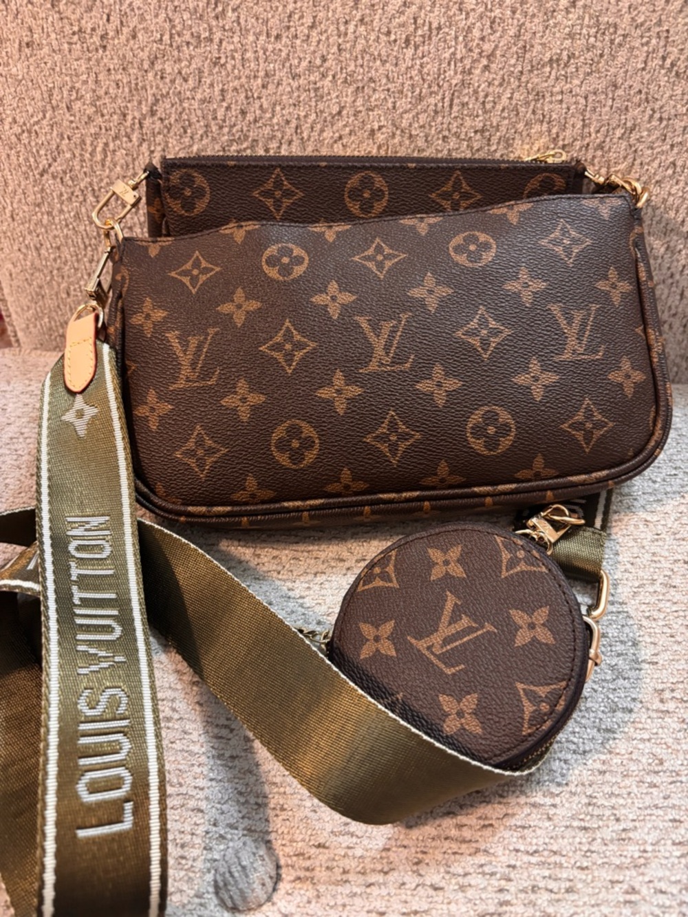 FASHION Elegant Monogram Multi-Pochette Shoulder Bag - Picture 5 of 17